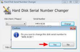 Hard Disk Serial Number Changer 1